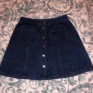 Denim skater skirt